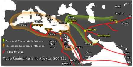 公元前300年希腊化贸易路线